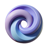 melancholic stunning Abstract shape resembling a spiral. Clean lines. Flat color. with Scalable Design. premium png