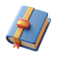 passionate mesmerizing Book character with simple cover, spine details. Clean lines, symmetrical, flat color with Scalable Design. ultra HD png