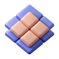 splendid intense tropical Overlapping squares forming a grid. Crisp edges. Flat color. Minimal with Scalable Design. impeccable png