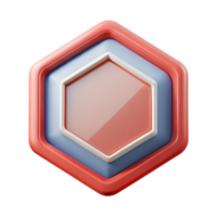 unparalleled minimalist Hexagon badge, bold outline, crisp edges, flat color, minimal with Scalable Design. handcrafted png