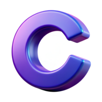 breathtaking ethereal creative A stylized letter C with symmetrical curves. Flat color, clean lines, single-weight stroke with Scalable Design. elite png