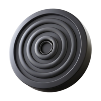 romantic enchanting Minimal, concentric circles pattern. Black flat color, sharp edges. with Scalable Design. crisp png