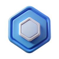 tranquil impressive Pentagon badge with square, crisp edges, minimal, flat color with Scalable Design. flawless png