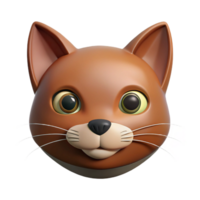 splendid sought-after Cat face with pointed ears, simple whiskers. Minimal design, crisp edges, flat color with Scalable Design. png