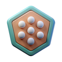 sumptuous vintage Pentagon badge with five small circles around the edge. Minimal, single-weight stroke with Scalable Design. fine detail png