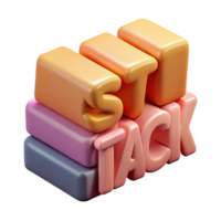sumptuous unparalleled Stacked STACK with rectangular blocks. Crisp edges, minimal style with Scalable Design. png