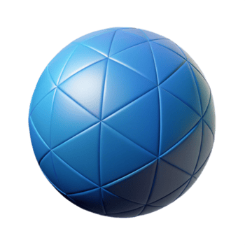 vibrante excepcional isométrico esfera, fresco arestas, mínimo projeto, geométrico com escalável Projeto. png