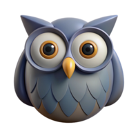 quintessential baroque Geometric owl with large circular eyes. Symmetrical, flat color, with Scalable Design. masterfully captured png
