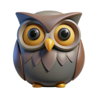 unparalleled futuristic Geometric owl with large circular eyes. Scalable, flat color, single-weight stroke with Scalable Design. handcrafted png