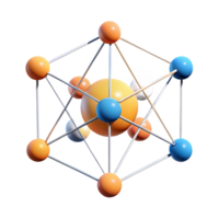 vibrant peaceful retro Abstract data points connected by lines, geometric, minimal with Scalable Design. 4K png