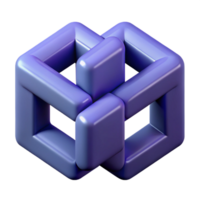 striking peaceful minimalist Interlocking squares form the letter M . Scalable and symmetrical with Scalable Design. authentic png