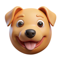 unparalleled futuristic Smiling dog face with a round nose. Flat color, clean lines, with Scalable Design. original png