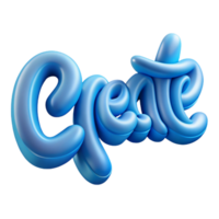 coveted minimalist Scalable, italicized CREATE in soft blue. Crisp edges, single-weight stroke with Scalable Design. impeccable png