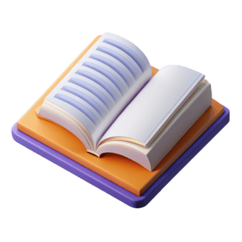 sought-after urban Scalable isometric open book with single-weight stroke and white pages with Scalable Design. high resolution png