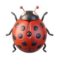 vibrant notable Ladybug with spots and antennae. Clean lines, minimal, with Scalable Design. png