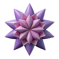 pristine distinguished Abstract flower formed by sharp triangles. Flat color, minimal design with Scalable Design. png