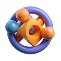pristine unforgettable Abstract composition of intersecting circles and rectangles. Crisp edges, flat color, with Scalable Design. png