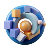 stunning mysterious gothic Abstract composition of circular and square elements. Clean lines, flat color, with Scalable Design. refined png