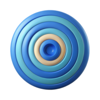 unparalleled mid-century Geometric pattern of concentric circles. Crisp edges, solid colors. Minimal design with Scalable Design. top-tier png