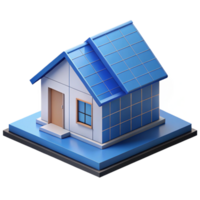 wonderful minimalist Geometric blueprint of a house with clean lines. Flat color, minimal design with Scalable Design. ultra HD png