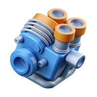 splendid artistic Clean lines depicting a simple engine design. Flat color, minimal with Scalable Design. exclusive png