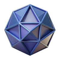 gorgeous remarkable Geometric drawing of an icosahedron. Crisp edges, scalable design png
