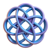 vibrant minimalist Geometric pattern with intersecting circles. Crisp edges. Flat color with Scalable Design. masterfully captured png