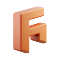 enchanting avant-garde Minimal F with sharp edges. Flat peach with Scalable Design. high resolution png