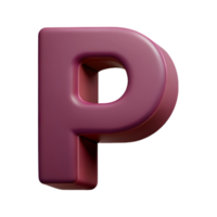 sumptuous exceptional Minimal P in flat burgundy. Clean lines with Scalable Design. png