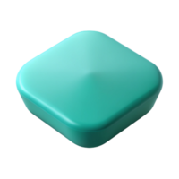 rare elegant Flat color SHAPE in turquoise. Clean lines, crisp edges, symmetrical with Scalable Design. expertly shot png