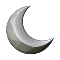 calm enchanting Geometric crescent moon with crisp edges. Flat silver color. FORMAT with Scalable Design. perfect clarity png