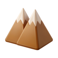rare baroque Minimalist mountain range logo. Crisp edges and flat brown color with Scalable Design. original png