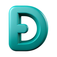 immaculate surreal Clean lines D with scalable design. Flat turquoise with Scalable Design. gallery standard png