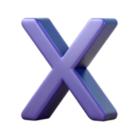 standout traditional Minimal letter X . Geometric, scalable. Single-weight stroke with Scalable Design. studio quality png