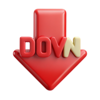 splendid quintessential Scalable, geometric DOWN arrow. Single-weight stroke, flat color with Scalable Design. png