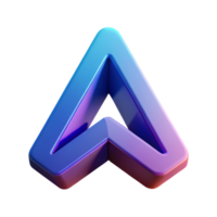 unparalleled creative Logo with a stylized letter A using geometric shapes. Flat color, clean lines, minimal with Scalable Design. artisan png