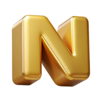 sumptuous intense industrial Clean lines N with sharp edges. Flat gold with Scalable Design. original png