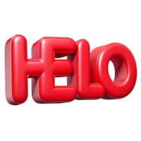 beautiful harmonious renaissance Bold, sans-serif HELLO with crisp edges and flat red color with Scalable Design. sharp png