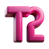 glorious memorable Clean lines forming a bold T in flat magenta with Scalable Design. png