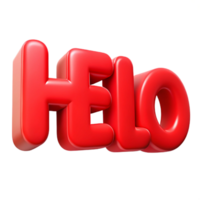 exceptional bohemian Bold, sans-serif HELLO with sharp edges and flat red color with Scalable Design. high quality png
