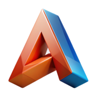 spectacular retro Abstract letter A with sharp angles. Minimal, single-weight stroke, with Scalable Design. refined png