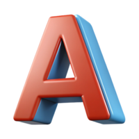 maravilloso inspirado letra un en un sencillo sans-serif fuente. crujiente bordes, plano color, con escalable diseño. png