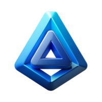 serene memorable Logo with a stylized letter A using geometric shapes. Flat color, clean lines, minimal with Scalable Design. png