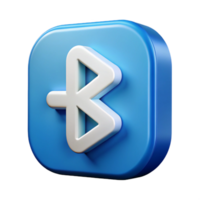 striking signature Bluetooth icon with stylized B . Clean lines, minimal design with Scalable Design. png