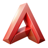 hypnotic urban Abstract letter A with sharp angles. Minimal, single-weight stroke, with Scalable Design. studio quality png