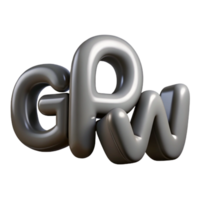 dazzling dynamic avant-garde Scalable, minimal GROW in gray. Single-weight stroke, geometric design with Scalable Design. refined png
