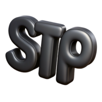 unparalleled mid-century Minimal STOP in crisp black. Single-weight stroke with Scalable Design. studio quality png