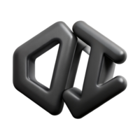 hypnotic sought-after Minimal CODE in crisp black. Symmetrical design with Scalable Design. png