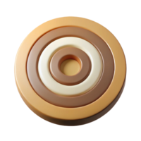 signature modern Geometric concentric circles, clean lines, flat brown and beige with Scalable Design. gallery standard png