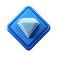 playful vibrant Diamond-shaped badge with crisp edges. Clean lines, scalable, flat color with Scalable Design. 4K png